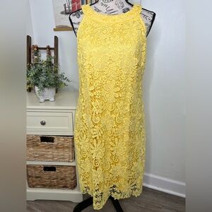 Jessica Howard Lace Halter Dress